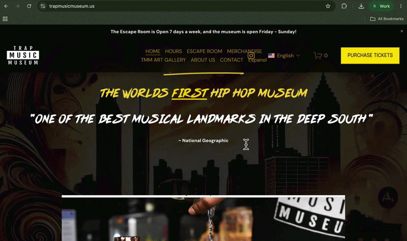 Trap Music Museum — previous website